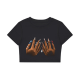 "Im Just a Girl" Crop Tee