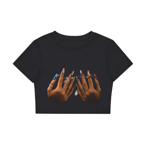 "Im Just a Girl" Crop Tee
