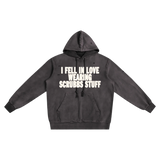 HeartFelt Teared Washed Hoodie