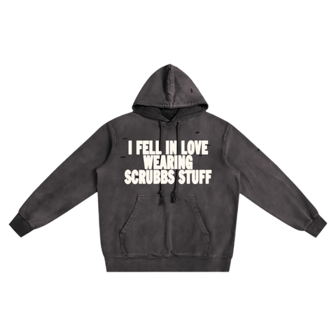 HeartFelt Teared Washed Hoodie