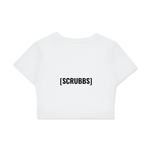 "Im Just a Girl" White Crop tee