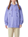 HeartFelt Teared Washed Hoodie